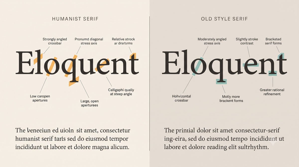 Typeface Categories: Serifs, Slabs and Sans Serifs 2 Serif Categories: Humanist and Old Style