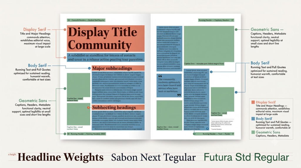Combining Typefaces and Building Hierarchy 4 Assigning Clear Roles to Each Typeface