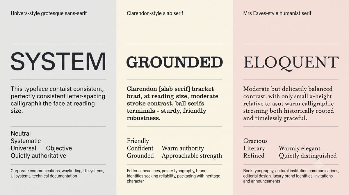 How to Choose Typefaces: Selection Principles That Work 5 Use Typeface Personality to Support the Message