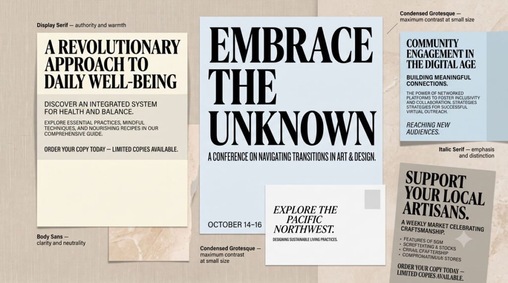 Combining Typefaces and Building Hierarchy 7 Examples of Effective Combinations in Practice
