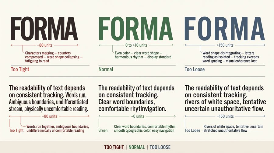 Spacing, Alignment and the Color of Type 4 Tracking: Adjusting Overall Spacing of Text