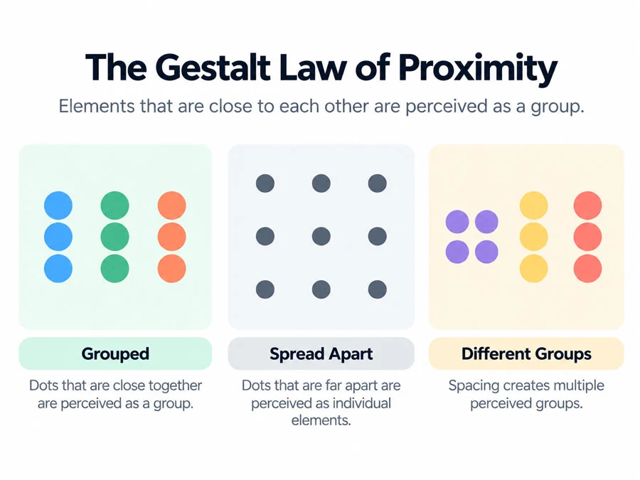 UI Hierarchy & How to Practice Design (Part 5) 2 The Gestalt Law of Proximity