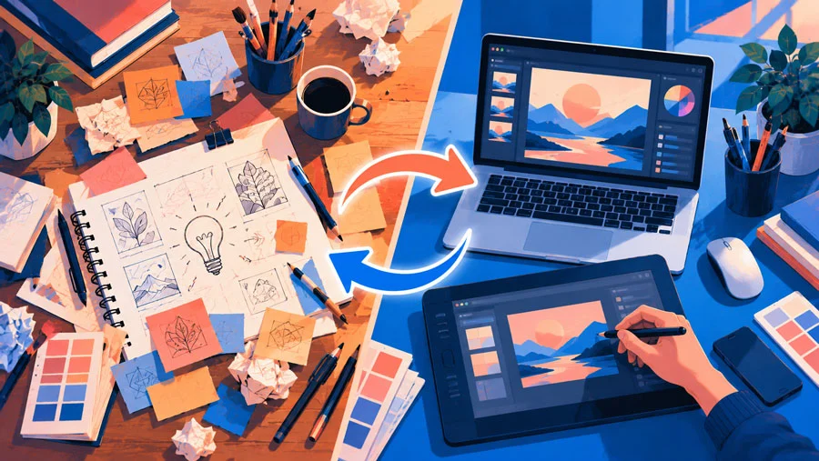 From Copying to Creating: How to Find Your Own Creative Voice 11 Building Your Creative Workspace: Analog vs. Digital
