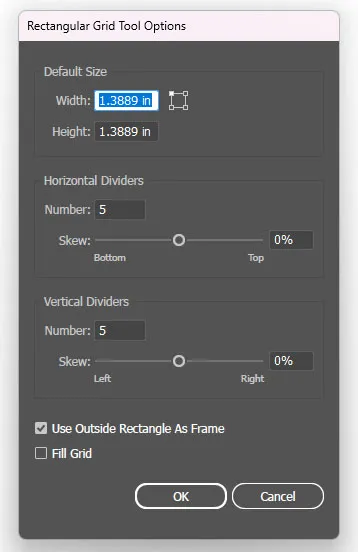 Master Adobe Illustrator's Line, Arc, Spiral & Grid Tools: Complete Step-by-Step Tutorial for Designers 18 Rectangular Grid Tool Options