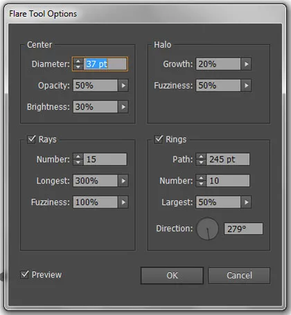 Master Adobe Illustrator Shape Tools: Complete Guide 22 flare tool options in illustrator