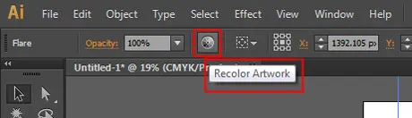 Master Adobe Illustrator Shape Tools: Complete Guide 24 recolor artwork in option bar in illustrator