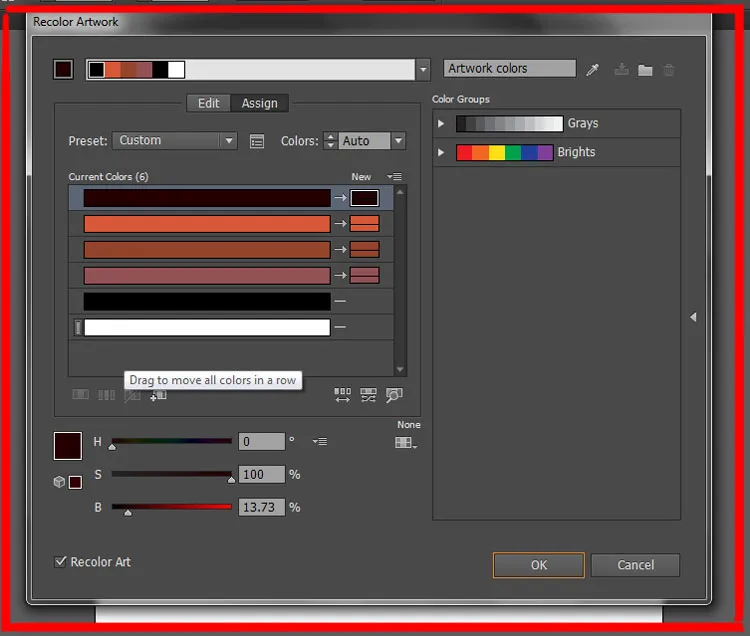 Master Adobe Illustrator Shape Tools: Complete Guide 25 Recolor artwork dialog box in illustrator