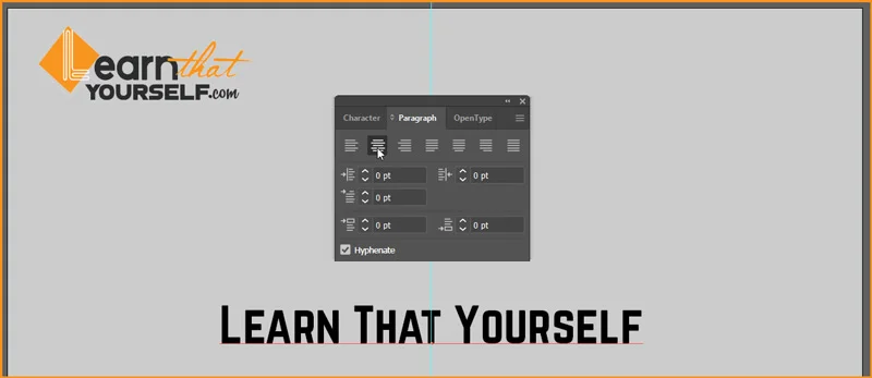 Master Illustrator Type Tool: Complete Guide 10 Point text center aligned