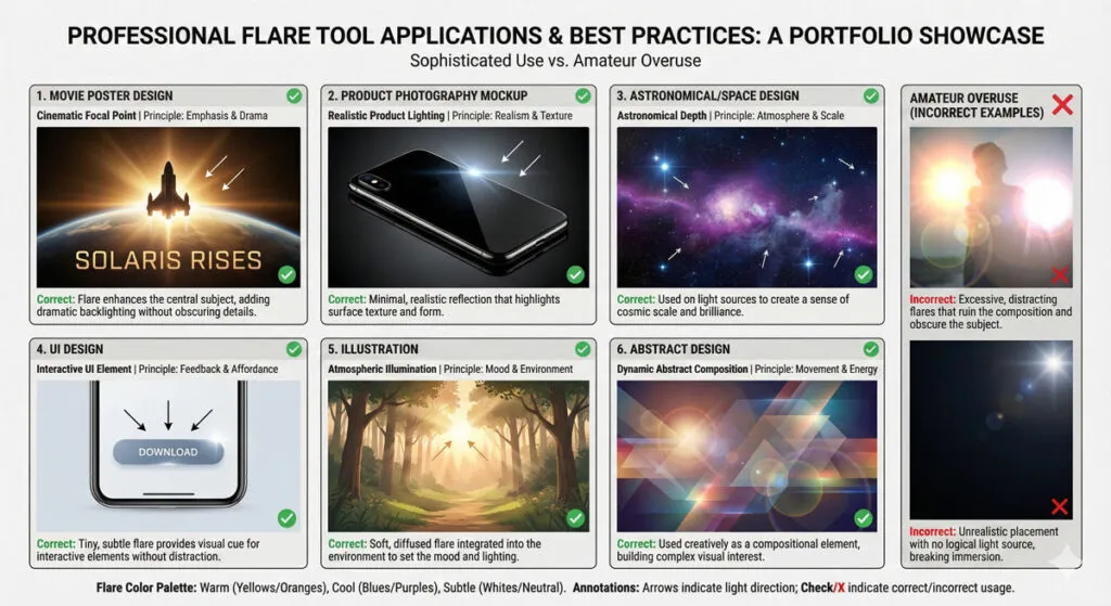 Master Adobe Illustrator Shape Tools: Complete Guide 21 FLARE APPLICATIONS IN DESIGN