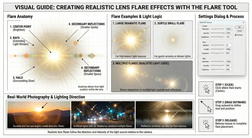 Master Adobe Illustrator Shape Tools: Complete Guide 20 FLARE TOOL - LENS EFFECTS