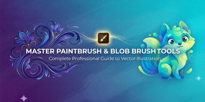 Paintbrush tool and Blob brush tool in illustrator