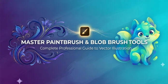 Paintbrush tool and Blob brush tool in illustrator