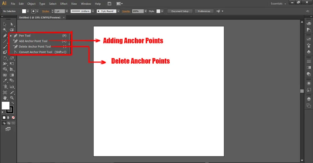 How to use the Pen Tool in illustrator 6 Add or Delete Anchor Point using Pen tool in illustrator