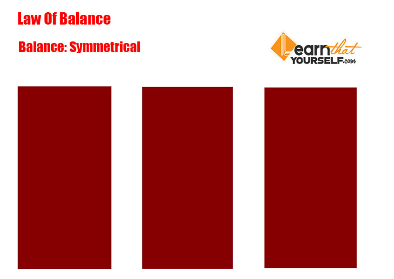 Symmetrical balance in laws of design