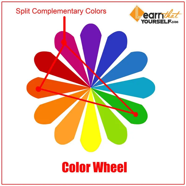 Color Theory 6 split complementary colors