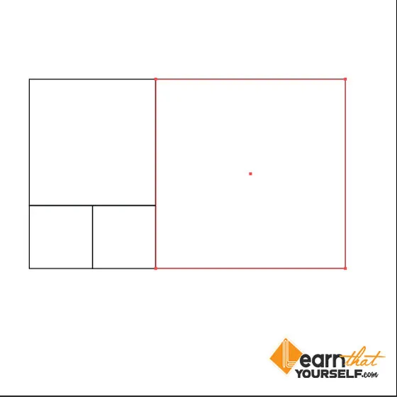 Golden Ratio 4 square shapes