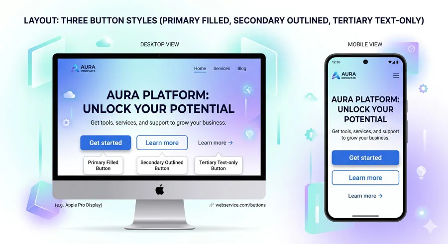 UI UX Glossary Part 1: 20 Essential UI Terms Every Designer Must Know 7 Buttons