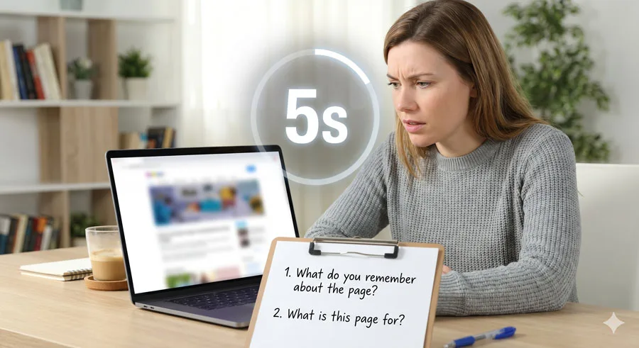 UI UX Glossary Part 2: 25 Core UX Terms, Laws and Principles Explained 7 The 5โSecond Test