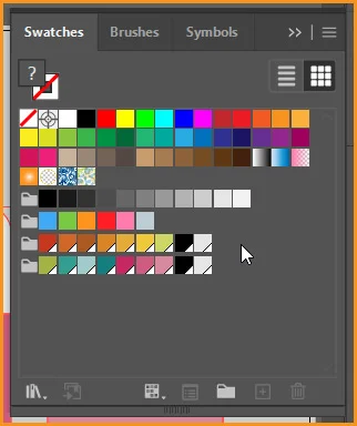 How to design a Retro Flower Pattern 6 New Color Groups added to the Swatches