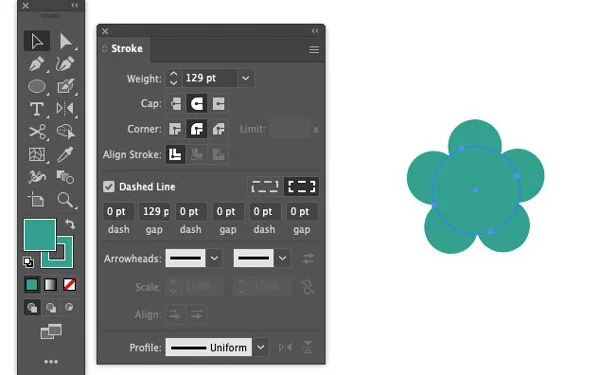 How to design a Retro Flower Pattern 7 retro flower