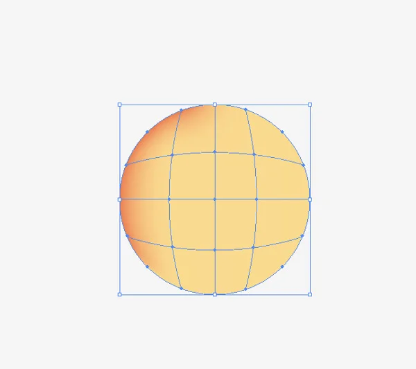 How to use Mesh Tool in illustrator 8 after applying darker shade of base color