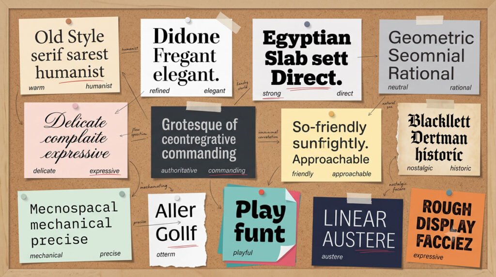 Typeface Categories: Serifs, Slabs and Sans Serifs 7 8Seeing Personality Through Categories
