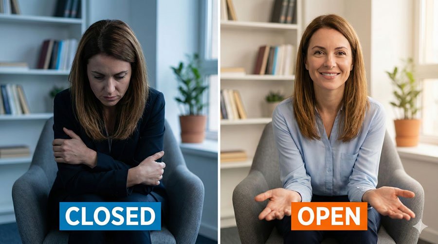 How to Master Body Language: 5 Techniques to Boost Confidence & Presence 9 Technique 4: Adopt Open Body Language in Every Situation