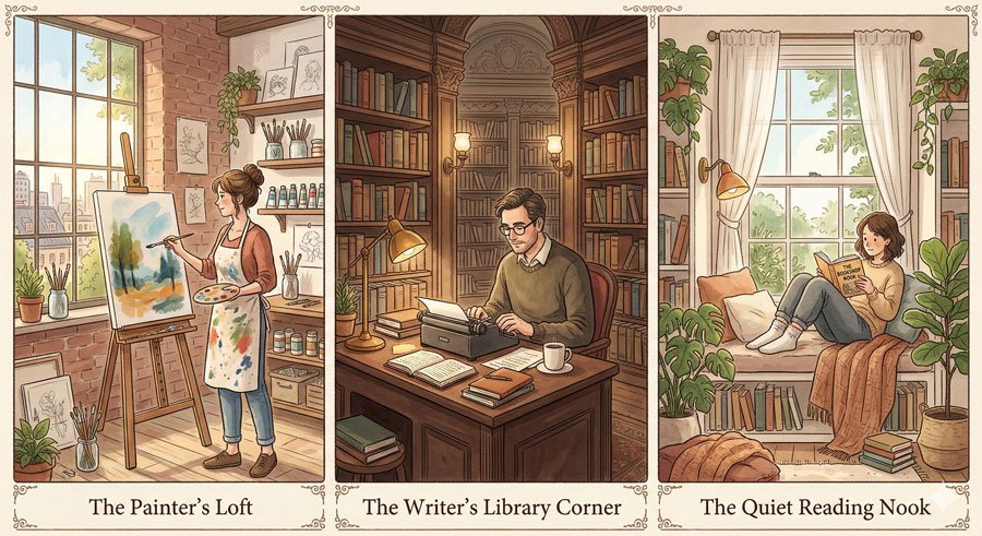 Creativity Is a Journey, Not a Destination 6 Examples of Sacred Creative Spaces