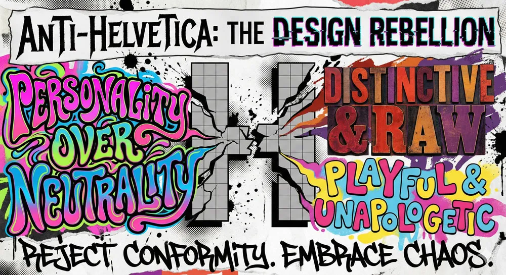 Helvetica Effect: One Font Conquered Global Design 21 The Anti-Helvetica Movement