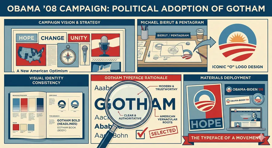 Gotham - Political Design & Elections Power 10 The Obama Campaign: Typography and Political Power
