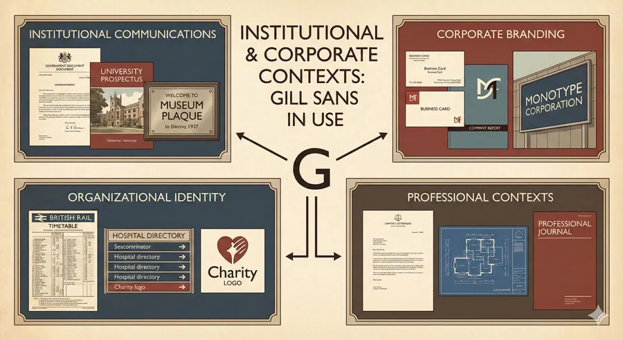 Gill Sans - Humanist Alternative Modernism 18 Institutional and Corporate Use