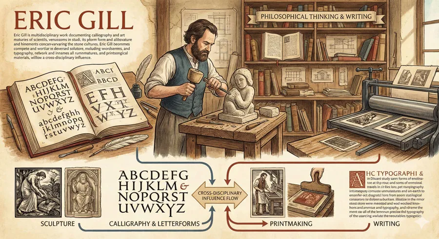 Gill Sans - Humanist Alternative Modernism 2 Gill's Multidisciplinary Background