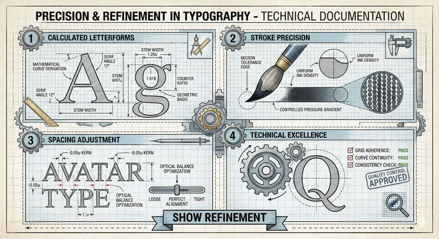 Baskerville - Print Excellence & Love Story 9 Technical Refinement and Precision