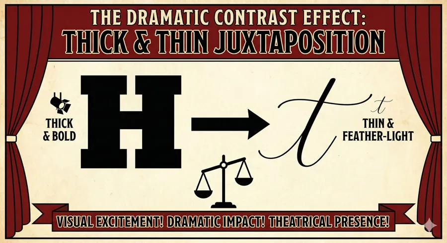 Bodoni - Theatrical Prestige Aesthetics 10 Drama Through Extreme Contrast
