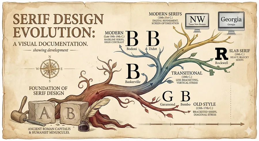 Garamond - Classical Foundation Principles 14 Foundation for Subsequent Serif Evolution