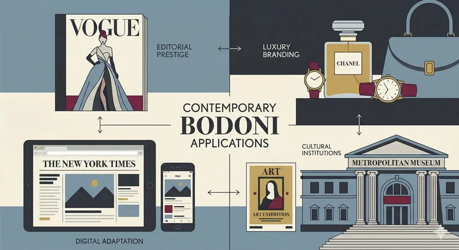 Bodoni - Theatrical Prestige Aesthetics 21 Bodoni in Contemporary Design