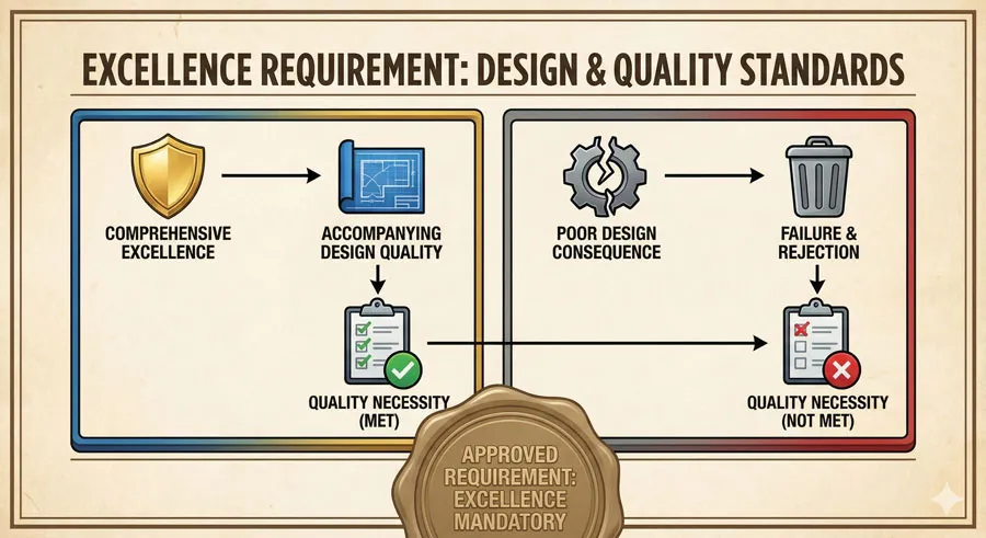 Bodoni - Theatrical Prestige Aesthetics 30 Design Excellence Requirement