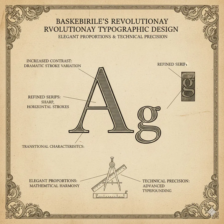 Baskerville - Print Excellence & Love Story 6 Baskerville Typeface: Revolutionary Serif Design