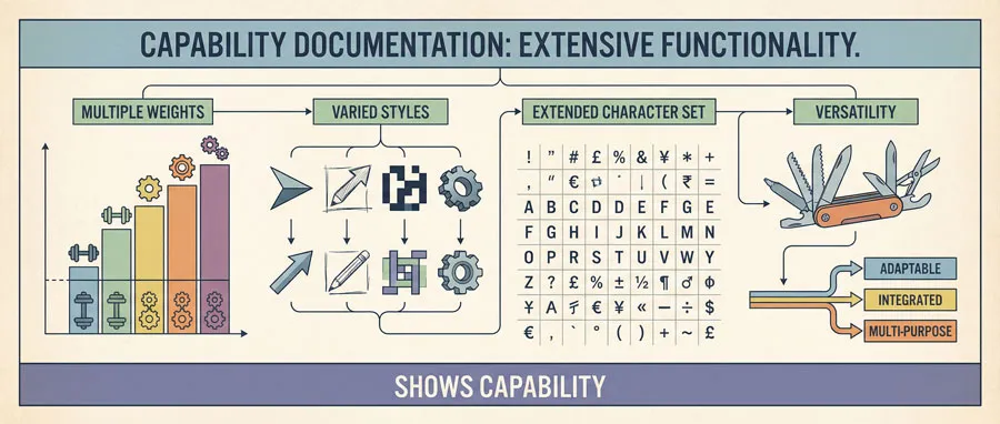 Baskerville & Mrs. Eaves - Love, Partnership & Revival 16 Extended Character Set and Versatility