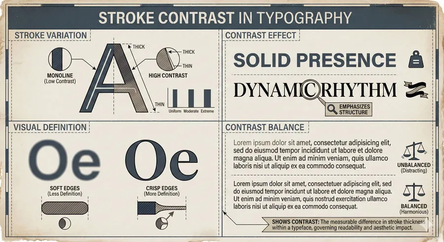 Legibility vs. Readability - Typography Fundamentals 21 Stroke Contrast and Visual Definition