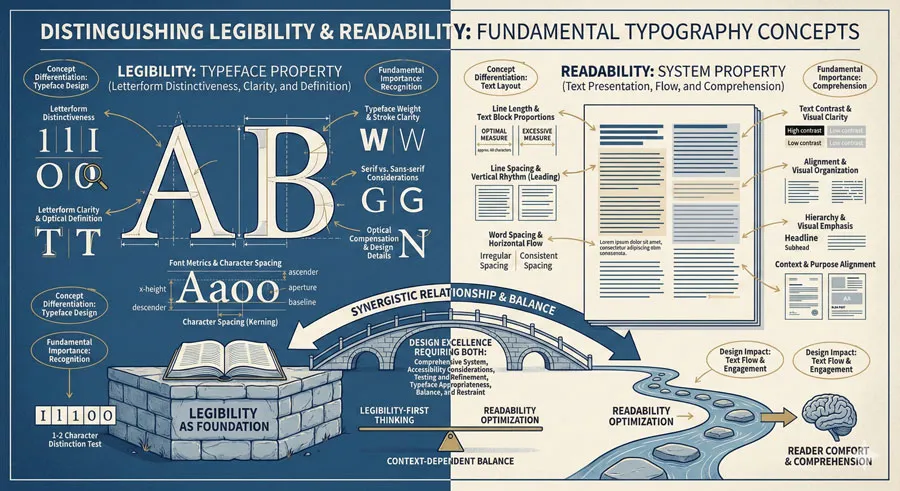 Legibility vs. Readability - Typography Fundamentals 1 Introduction: Distinguishing Fundamental Concepts