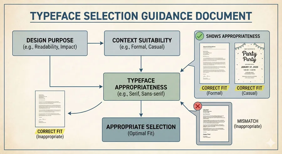 Legibility vs. Readability - Typography Fundamentals 45 Typeface Appropriateness