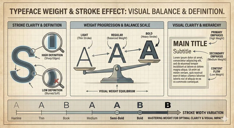 Legibility vs. Readability - Typography Fundamentals 5 Typeface Weight and Stroke Clarity