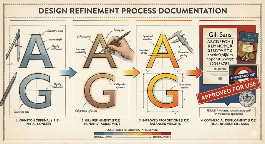 Gill Sans & The Tube - Urban Identity Infrastructure 7 Eric Gill's Refinement of Johnston's Vision