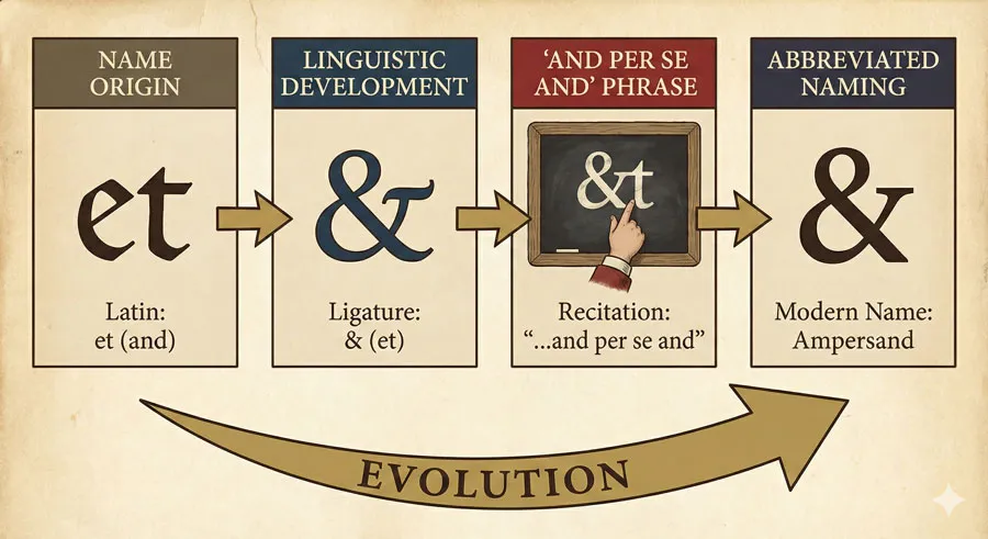 Ampersand & Interrobang - Symbol Histories 7 Name Evolution: From "Et" to "And Per Se And"