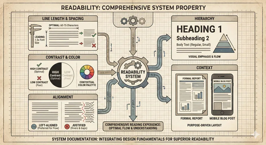 Legibility vs. Readability - Typography Fundamentals 8 Readability: Text Presentation and System Properties