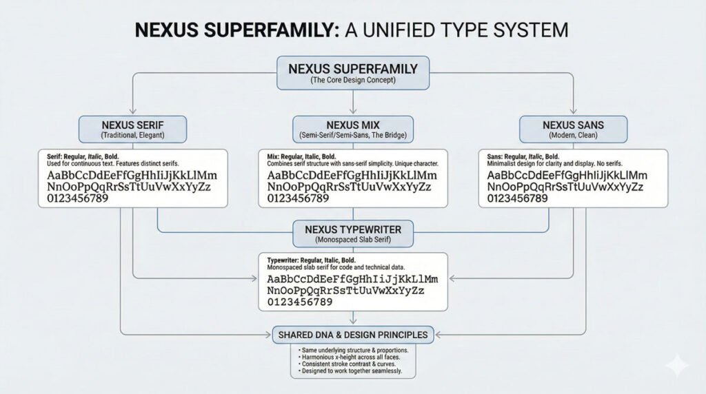 Typefaces – Categories, Selection, and Combination 5 Superfamilies: Comprehensive Typographic Systems