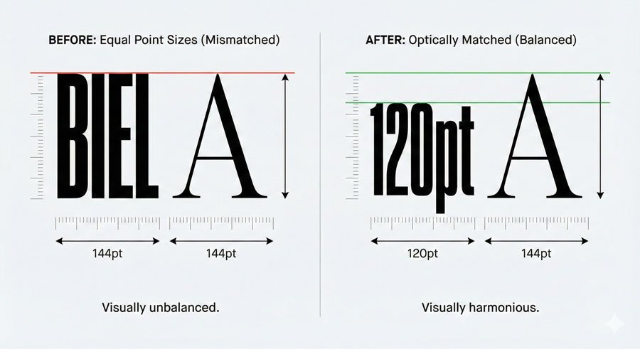 Aesthetic Tailoring and Professional Typography Standards 4 Optical Matching and Typeface Combinations
