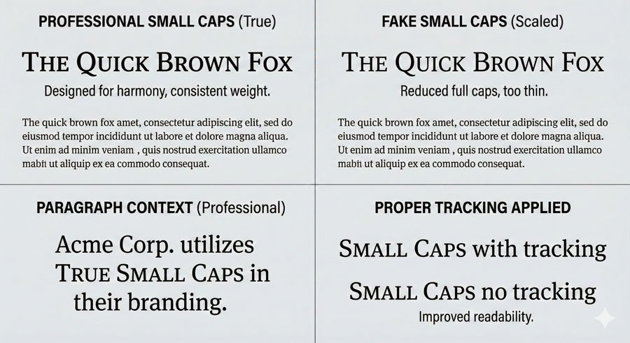 Aesthetic Tailoring and Professional Typography Standards 6 Small Caps: Professional Alternatives to Full Capitals