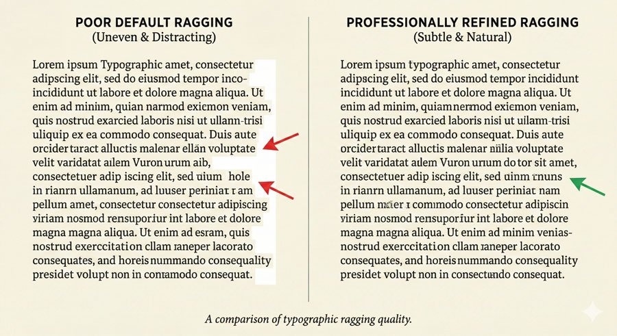 Aesthetic Tailoring and Professional Typography Standards 8 Paragraph and Line Edge Refinement (Ragging)